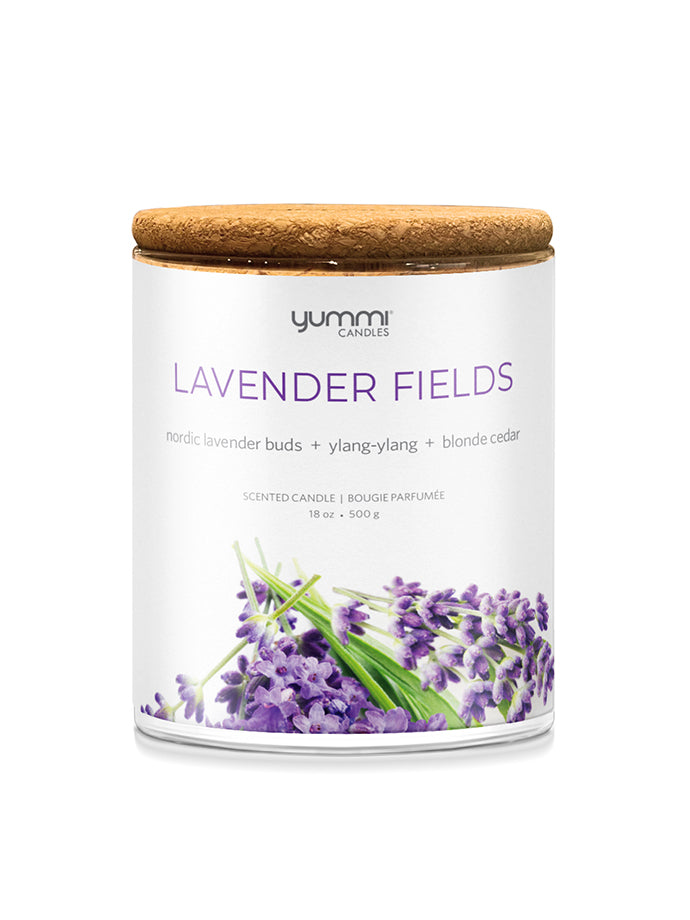 Bulk 18oz Lavender Fields Scented Jar Candles