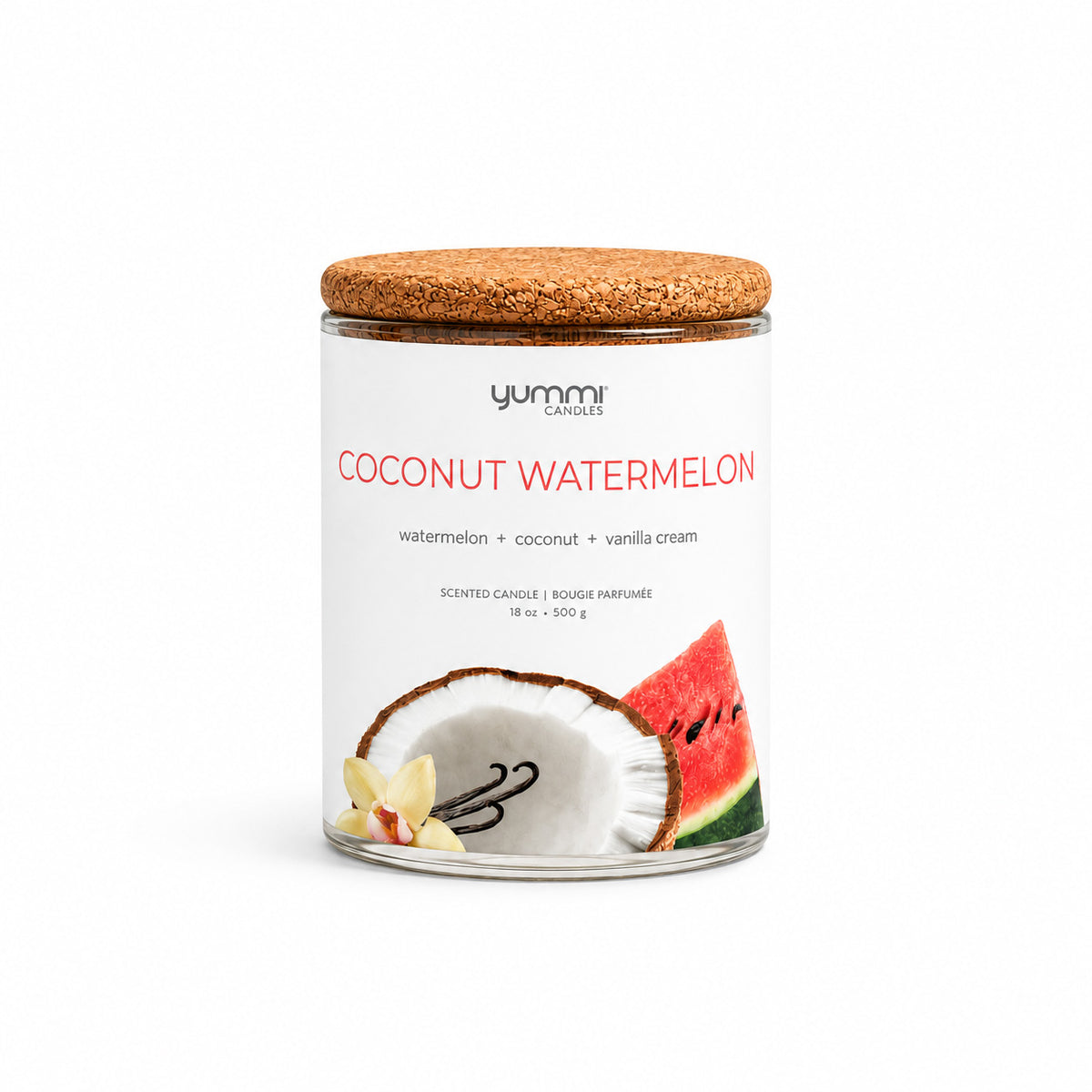 18oz Coconut Watermelon Scented Jar Candles