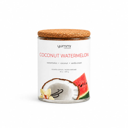 18oz Coconut Watermelon Scented Jar Candles