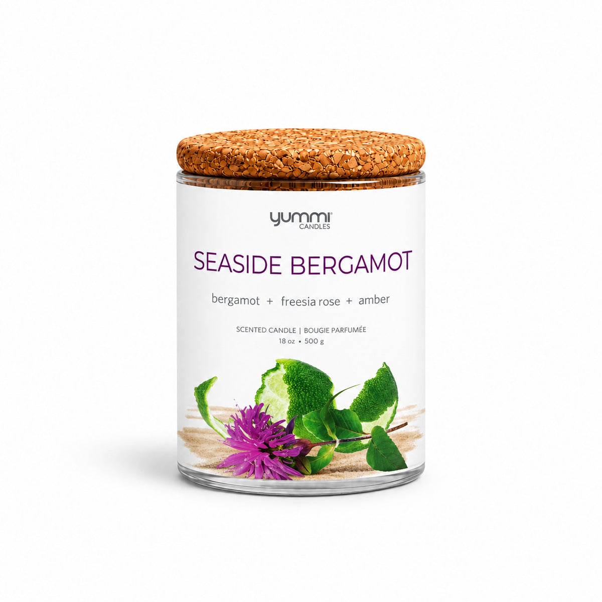 18oz Seaside Bergamot Scented Jar Candles