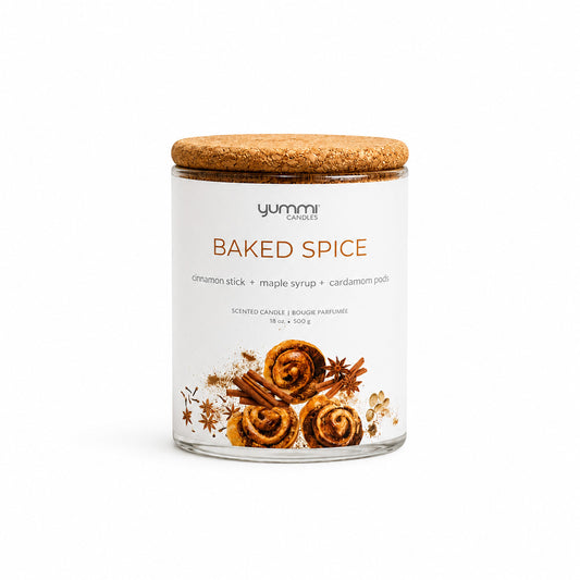 18oz Baked Spice Scented Jar Candles