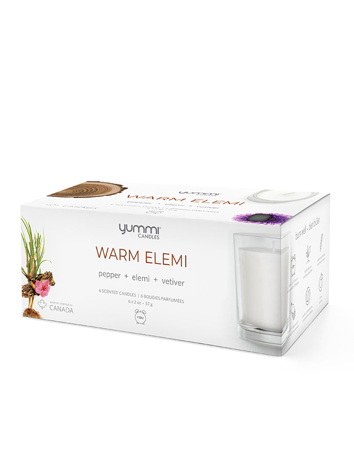 2oz Warm Elemi Scented Jar Candles - Set of 6 – Yummi Candles Canada