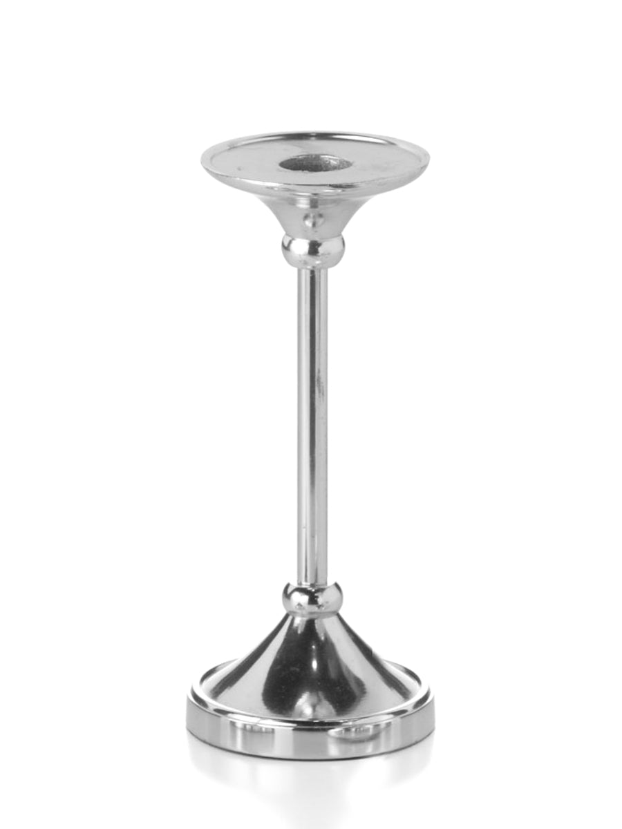 7" Silver Timeless Taper/Pillar Candlestick - each