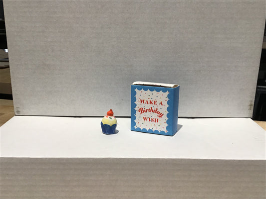 Tiny Matchbox - Ceramic Birthday Cake