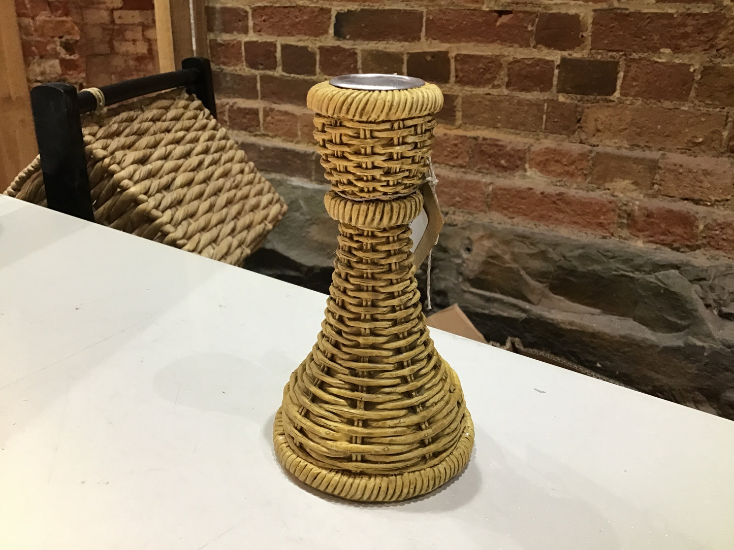 Resin Woven Taper Holder - Large