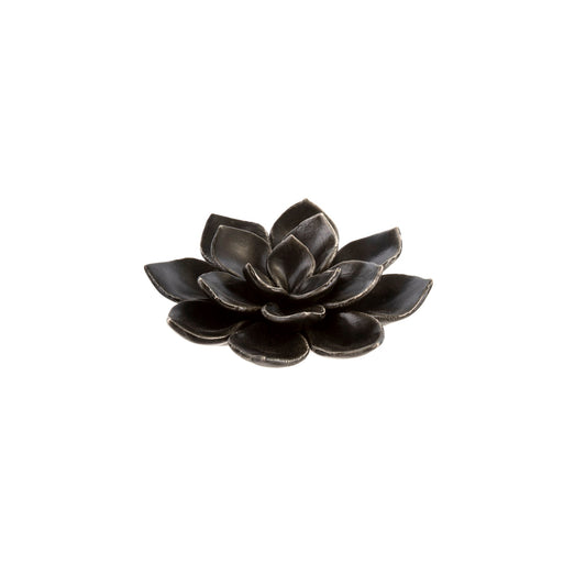 Lily Table Ornament, Matte Black, each