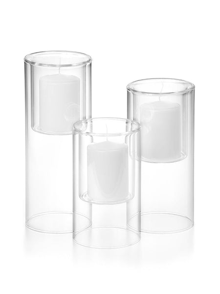 Ethereal Pillar Candle<br>Set of 9 - White