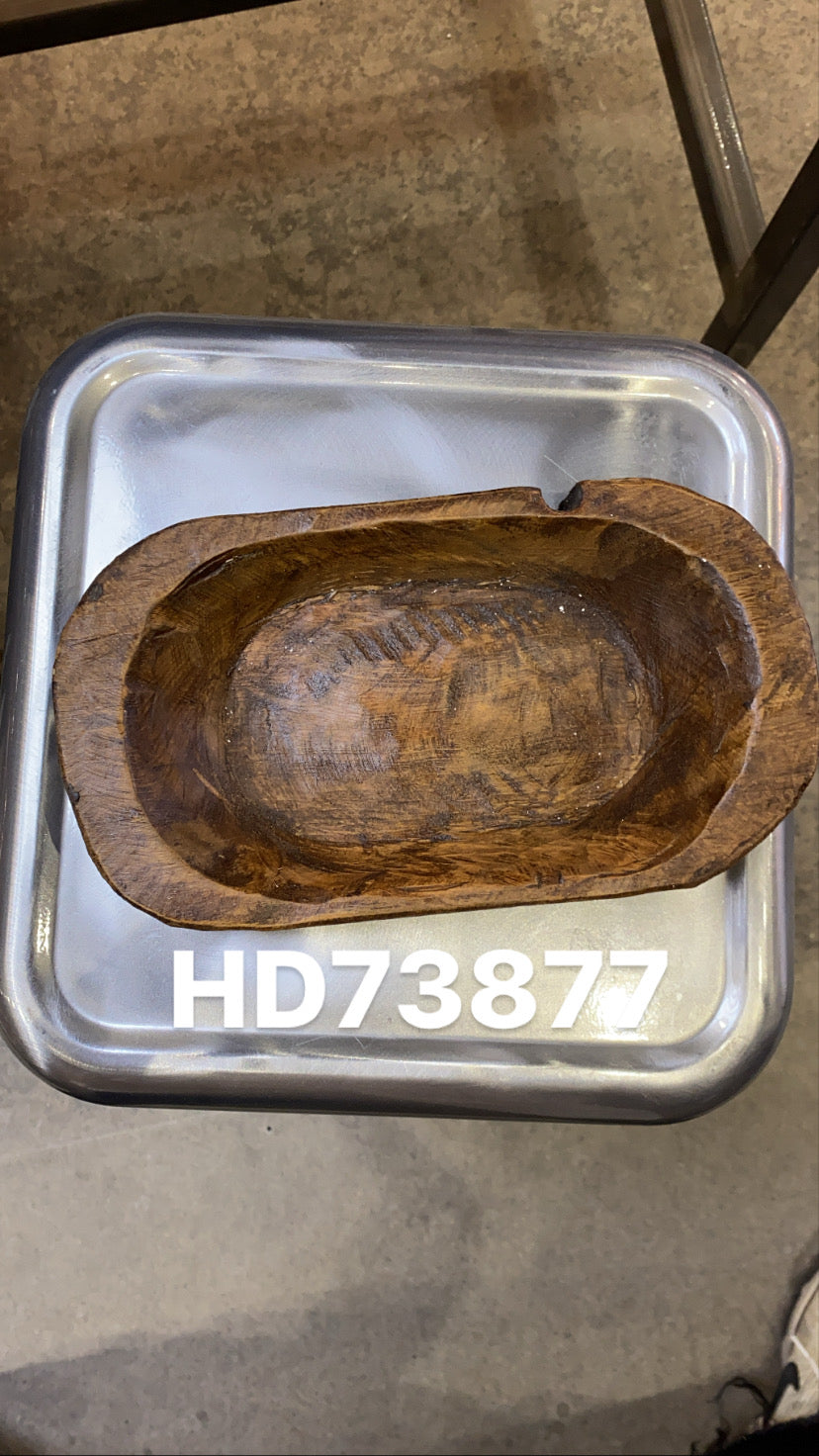 Wood Bowl Petite, Natural 10x6x3