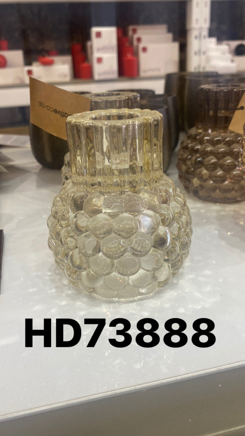 Glass Hobnail Tealite Taper