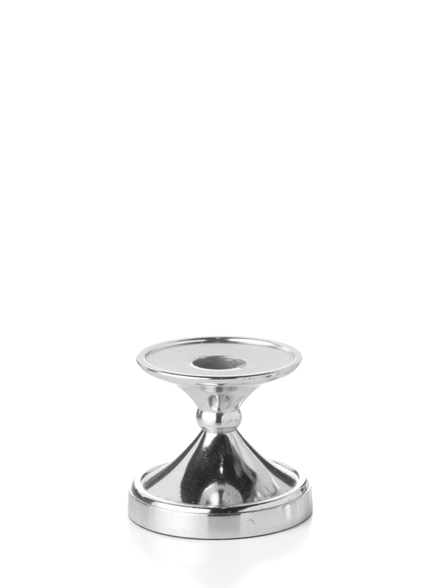 3" Silver Timeless Taper/Pillar Candlestick - each