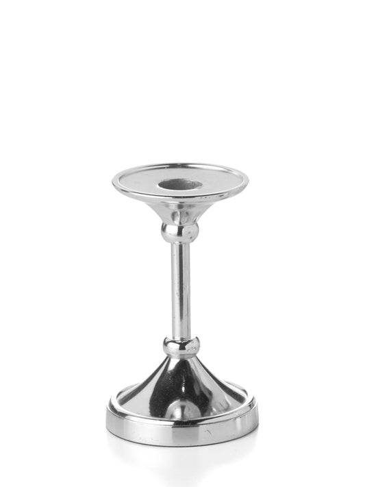5" Silver Timeless Taper/Pillar Candlestick - each