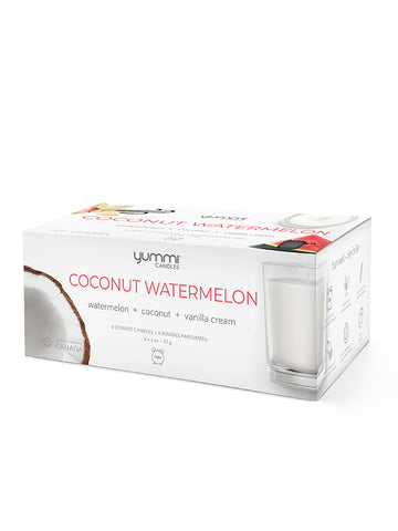 Yummi Candles - Bulk 2oz Coconut Watermelon Scented Jar Candles