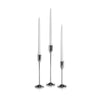 Yummi Candles - 12 Taper Candles and 12 Silver Virtu Candlesticks