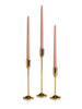 Yummi Candles - 36 Taper Candles and 36 Gold Virtu Candlesticks