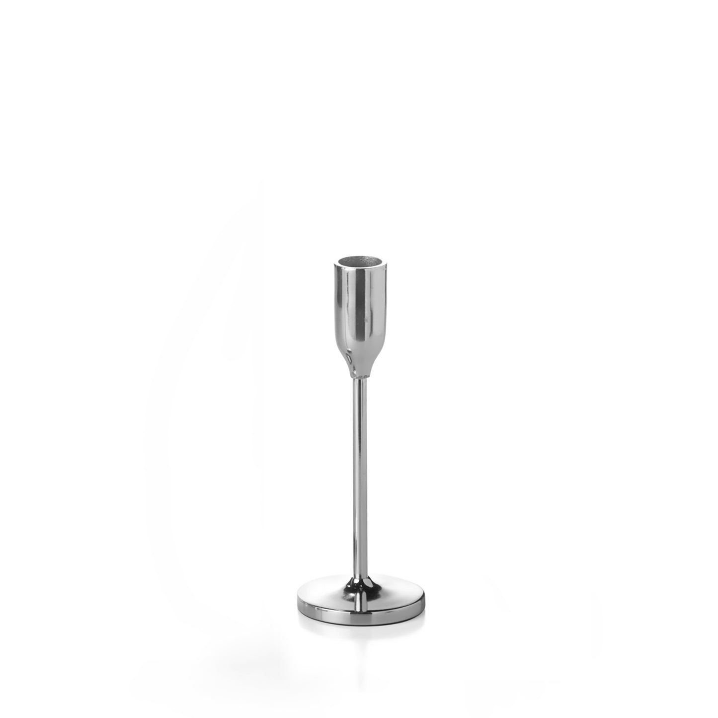 8" Silver Virtu Candlestick - each