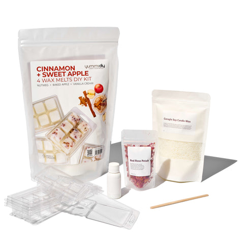 Yummi Candles - DIY Wax Melts - Cinnamon + Sweet Apple