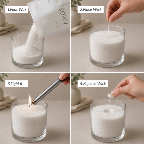 Yummi Candles - Wholesale Amos Candle Sand, Premium Plant-Based Sand Candles - Lifestyle - 1