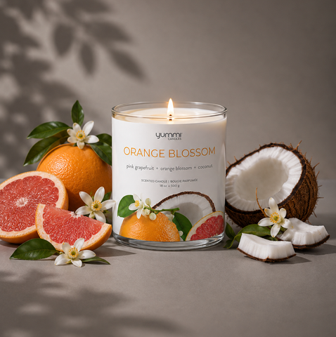 Yummi Candles - 18oz Orange Blossom Scented Jar Candles - Lifestyle - 2