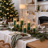 Yummi Candles - 12 Slim Pillar Candles and Ribbed Cylinder Vases - Lifestyle - 5