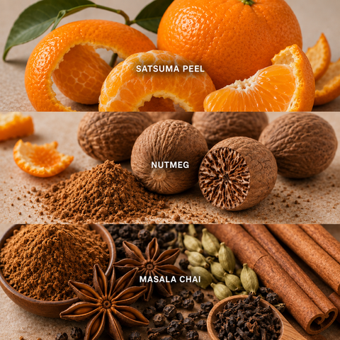 Yummi Candles - 18oz Satsuma Chai Scented Jar Candles - Lifestyle - 1