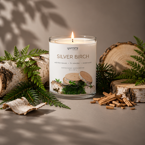 Yummi Candles - 18oz Silver Birch Scented Jar Candles - Lifestyle - 2