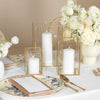 Yummi Candles - 12 Slim Pillar Candles and Gold Luxus Lanterns - Lifestyle - 1