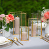 Yummi Candles - 12 Slim Pillar Candles and Gold Luxus Lanterns - Lifestyle - 2