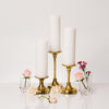 Yummi Candles - 12 Slim Pillar Candles and 12 Gold Timeless Pillar Holders - Lifestyle - 2