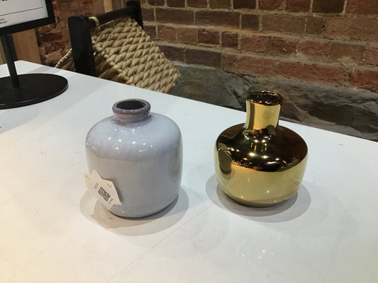 Stoneware Vase Reactive Glaze - 2 inch