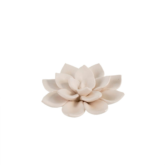 Lily Table Ornament, Matte White, each
