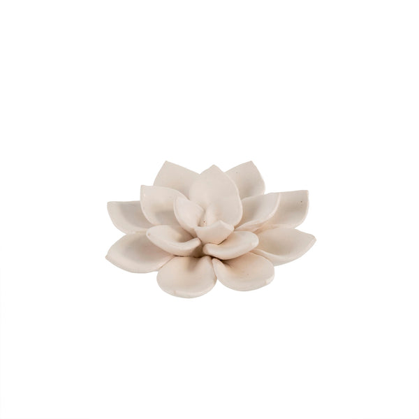 Lily Table Ornament, Matte White, each