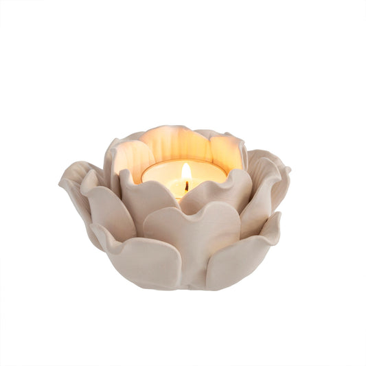 Rose Tealight, Matte White, each