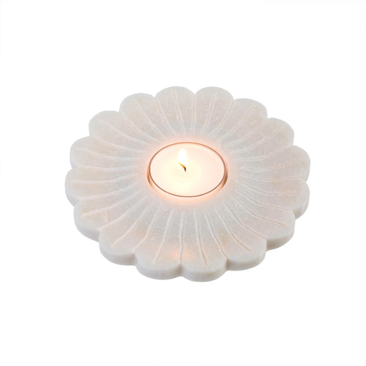 Fleur Marble Tealight, each