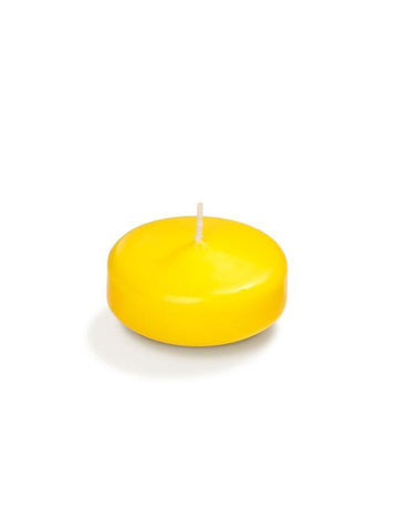 Yummi Candles - 2.25" Bulk Floating Candles Bright Yellow