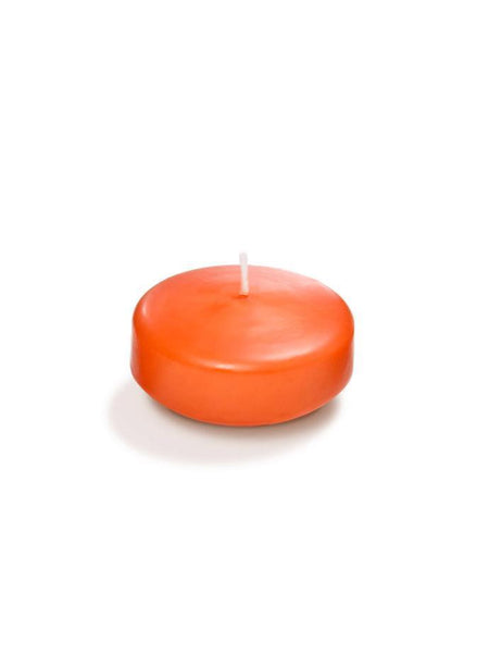 2.25" Bulk Floating Candles Bright Orange