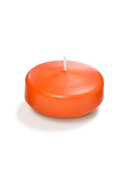 3" Bulk Floating Candles Bright Orange