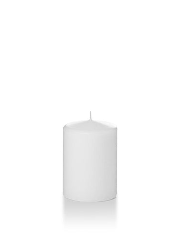 3" x 4" Wholesale Pillar Candles White