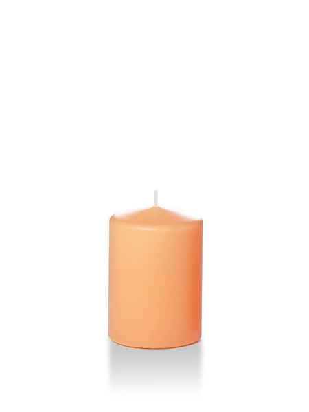 3" x 4" Wholesale Pillar Candles Peach