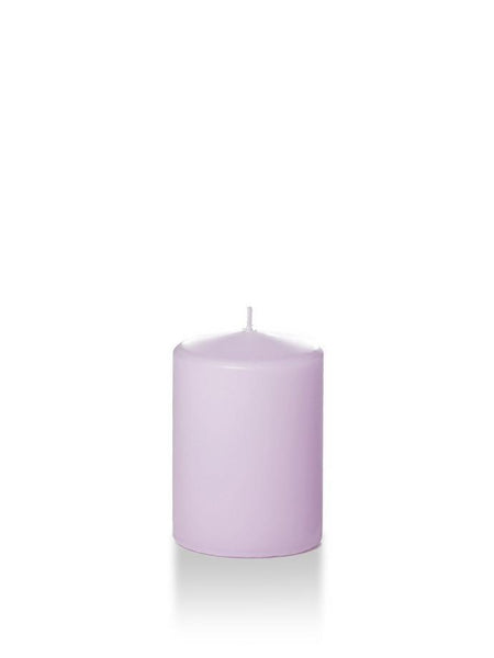 3" x 4" Wholesale Pillar Candles Lavender