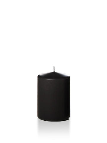 Yummi Candles - 3" x 4" Pillar Candles Black