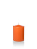 Yummi Candles - 3" x 4" Pillar Candles Bright Orange