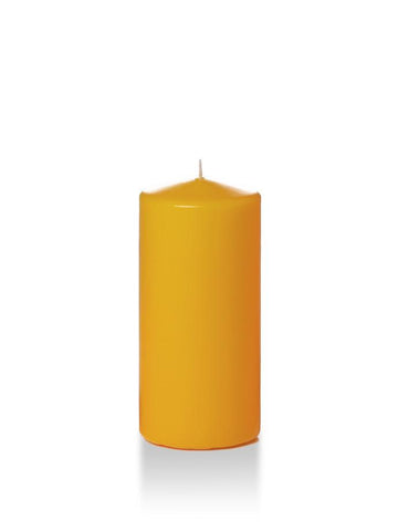 Yummi Candles - 3" x 6" Pillar Candles Harvest Gold