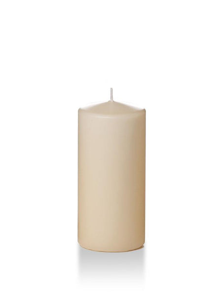 3" x 6" Wholesale Pillar Candles Sandstone