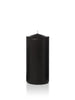 Yummi Candles - 3" x 6" Pillar Candles Black