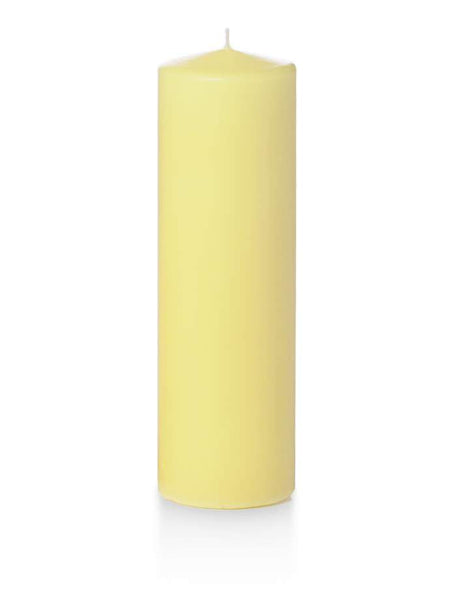 3" x 10" Wholesale Pillar Candles Buttercup Yellow