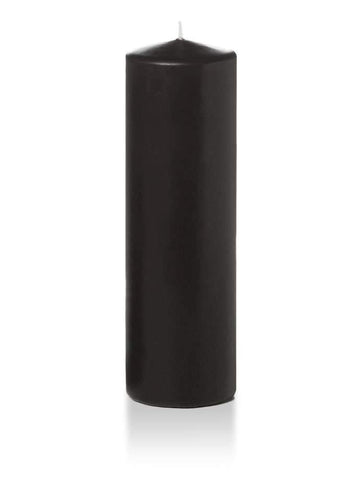 Yummi Candles - 3" x 10" Pillar Candles Black