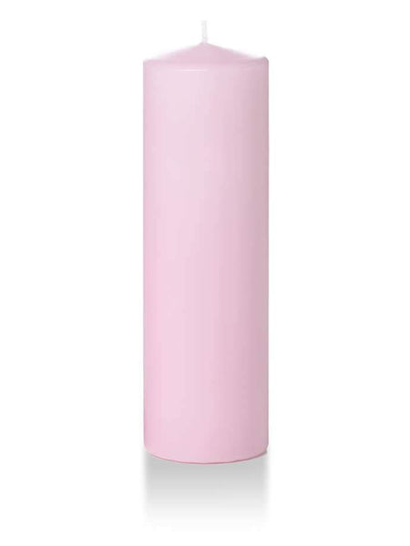 3" x 10" Wholesale Pillar Candles Blush