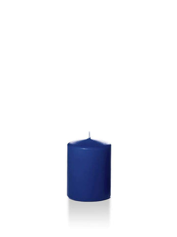 Yummi Candles - Wholesale 2.25" x 3" Slim Pillar Candles Navy Blue