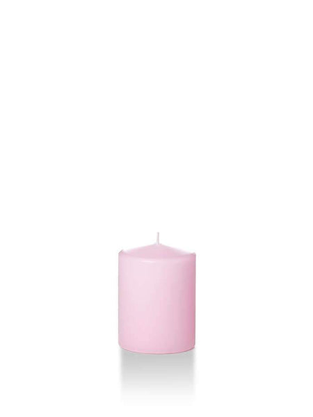 Wholesale 2.25" x 3" Slim Pillar Candles Blush