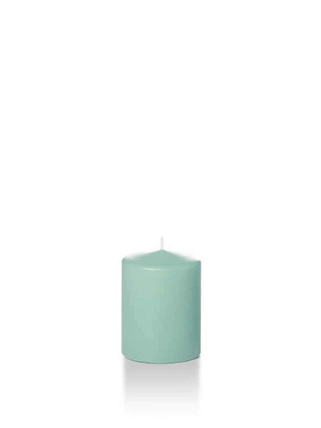 Wholesale 2.25" x 3" Slim Pillar Candles Tiffany Blue